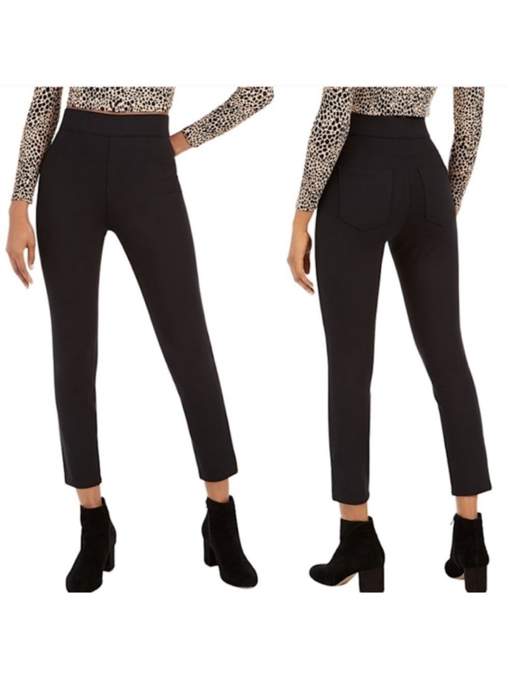 SPANX The Perfect Pant, Ankle 4-Pocket in Black Women’s size Medium Petite
